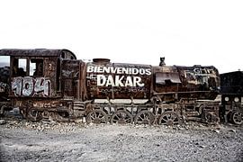Cemetery de los Trenes, Uyuni, Bolivia by Tjeerd Kruse