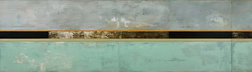 Lobby wall decoration | Sea Line Minimal by Eye catching paintings