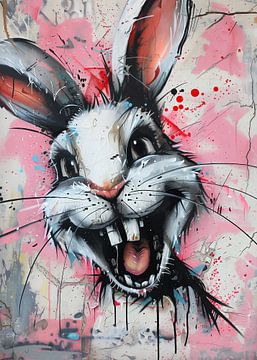 Creepy laughing bunny by Andreas Magnusson