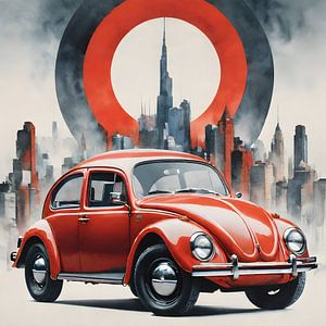 Coccinelle à l'ombre de la ville