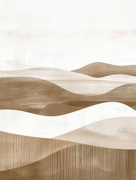 Abstract landschap van Your unique art