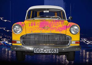Caravane de disques Opel Olympia en Pop Art