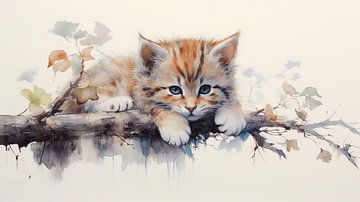 Baby kitten van CanvasbyCaro