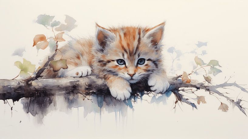Baby Kätzchen von CanvasbyCaro