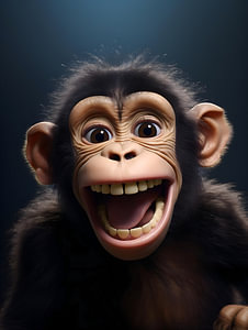 Urkomischer Affe
