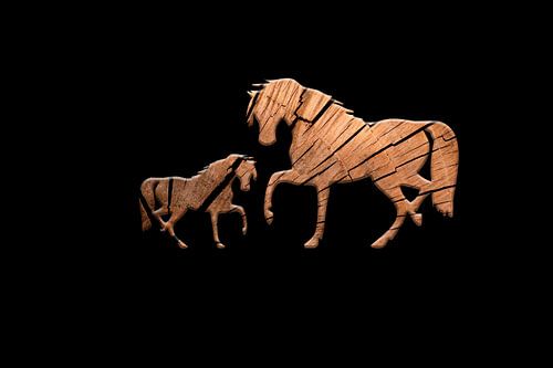 Wooden horses 1