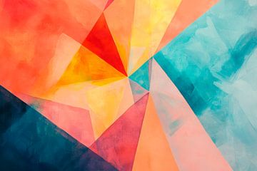 Abstract colour composition in pastel by Poster Art Shop