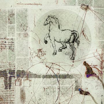 Horse of Da Vinci Fantasy. Industrial. Animals by Alie Ekkelenkamp