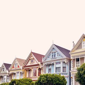 Painted Ladies - Minimalist Photo Architecture, San Francisco by Carolina Reina