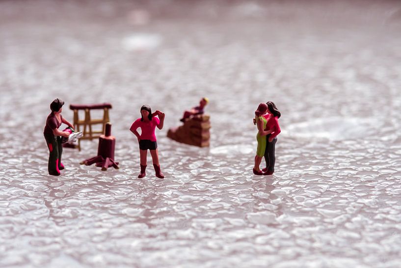 Pink on ice by Jolanda de Jong-Jansen