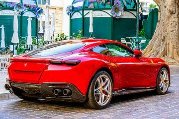 Ferrari Roma toerwagen in Monaco van Sjoerd van der Wal Fotografie