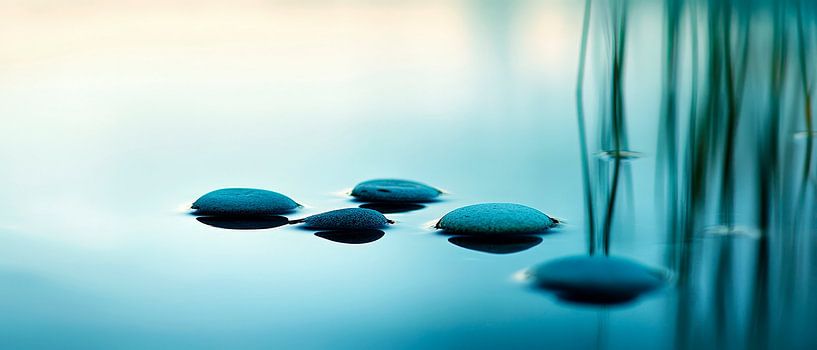 Water features with stones - Minimalist by Poster Art Shop