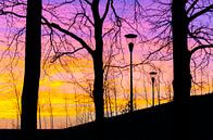 Kleurrijke zonsondergang van Judith Spanbroek-van den Broek thumbnail