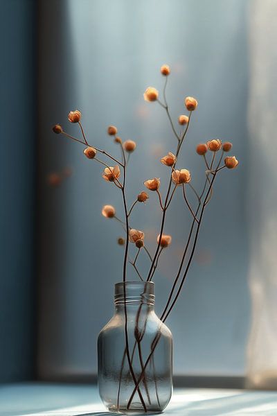 Delicate Dried Flowers in Orange by Studio BB