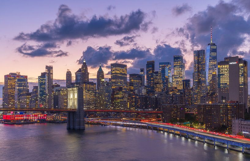 New York City at night - USA by Marcel Kerdijk