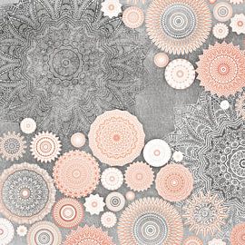 Festival Flow Blush Mandala von Monika Strigel