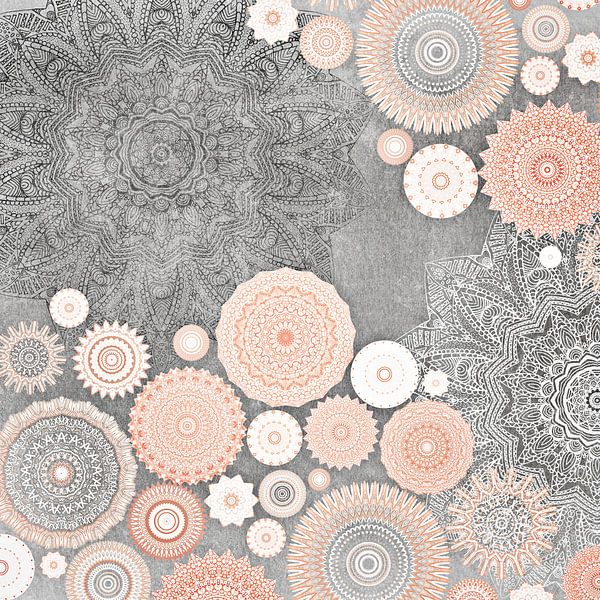 Festival Flow Blush Mandala by Monika Strigel