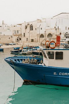 Blue Boats of Monopoli van Maike Simon