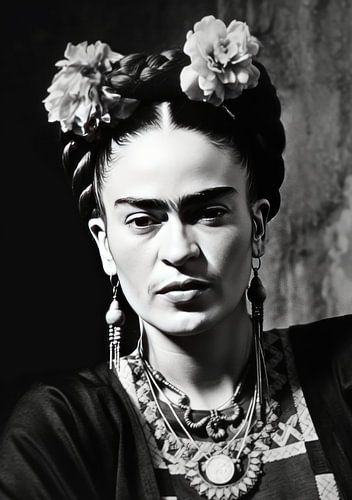 Frida Poster Print Zwart Wit