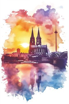Cologne as if painted by ARTemberaubend