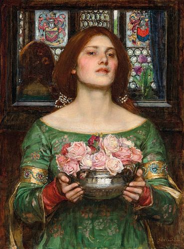 Gather Ye Rosebuds While Ye May, John William Waterhouse (1908)