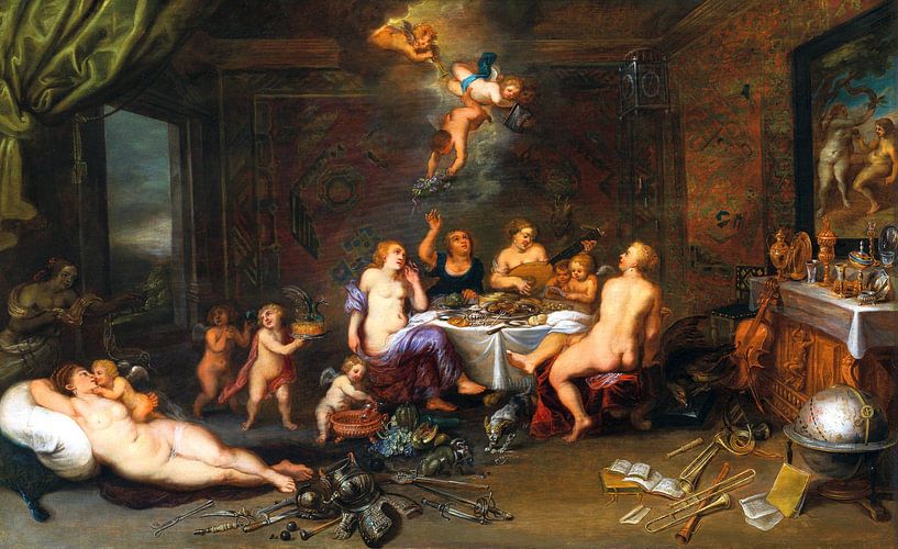 Jan Brueghel der Jüngere, Die fünf Sinne, um 1630 von Atelier Liesjes