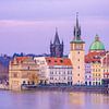 Blue hour in Prague, Czech Republic by Jessica Lokker