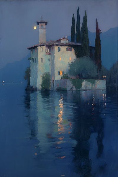 Palazzo in the lake by Skyfall