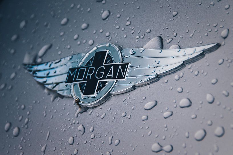 Morgan-Logo mit Regentropfen von Richard Kortland