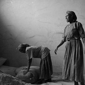 Enjera making Ethiopia von Colette Vester