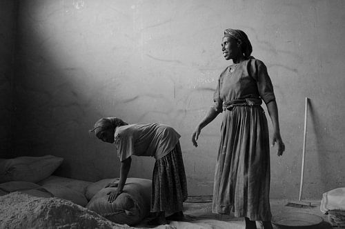 Enjera making Ethiopia