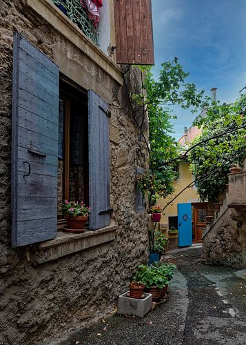 French cottages in old town Crest