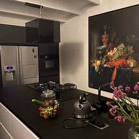 Customer photo: Still life with a golden goblet, "Pieter de Ring", on canvas