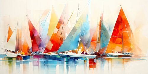 Zeilboten abstract van Imagine