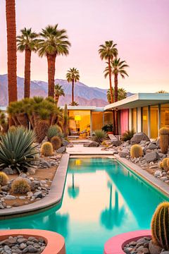 kalifornisches Haus in Palm Springs von Philippe HUGONNARD