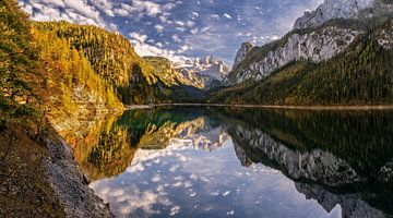 Herbst am Gosausee und Dachsteingletscher