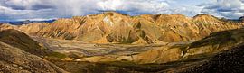 Panorama Landmannalaugar en Islande sur Anton de Zeeuw