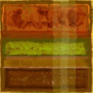 Abstraktes Aquarell in Erdtönen
