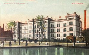 Krankenhaus am Coolsingel in Rotterdam im Jahr 1913 auf Postkarte