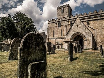 Graveyard & Church, Bibury, England von Art By Dominic