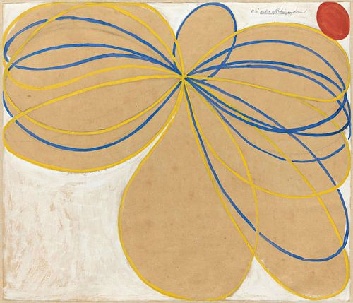 Evolution, No. 15, Group IV, The Seven-Pointed Stars (1907) by Hilma af Klint