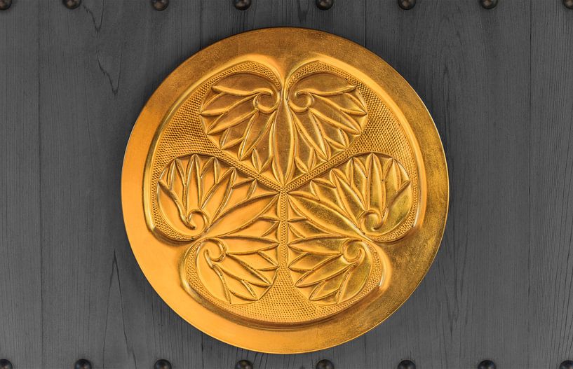 Goldenes Wappen des Tokugawa-Shogun-Clans. von Kuremo Kuremo