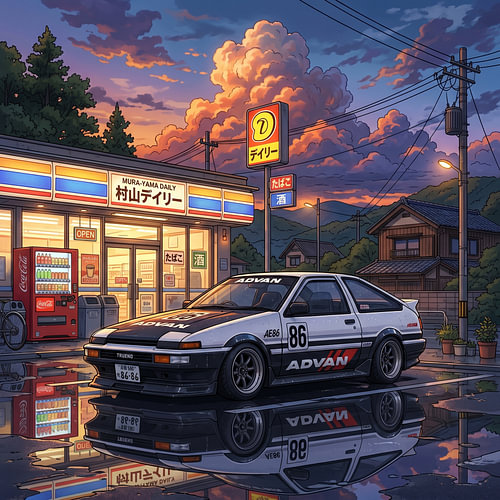 Toyota Corolla AE86 Sprinter Trueno ADVAN JDM Sports Coupe