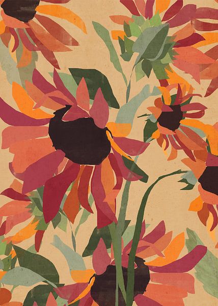 Vibrant  Sunflowers by ThingDesign 