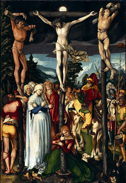 Hans Baldung Grien.The crucifixion by 1000 Schilderijen