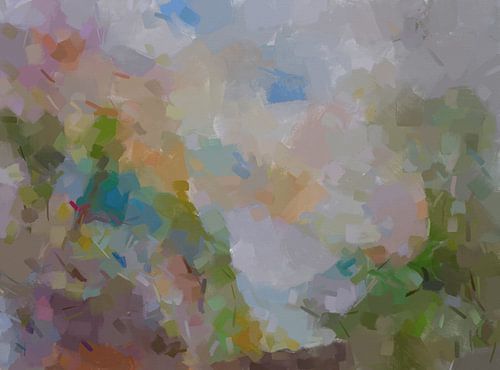 abstract, impression of mountains