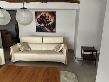 Customer photo: Watercolor Flamenco Dancer #5 by Chromatic Fusion Studio