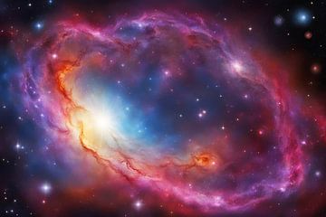 Universum-Kosmos-sterrenstelsel-heelal-3 van Carina Dumais