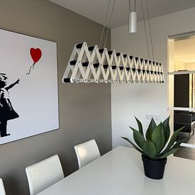 Klantfoto: Banksy - Meisje met ballon van Patrick Ouwerkerk, als artframe