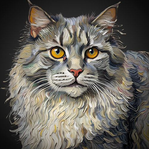 Painted Cat  01